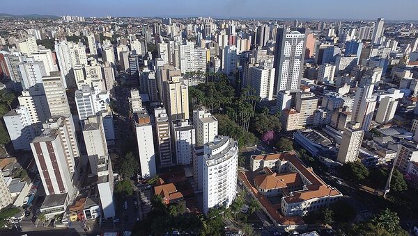 Vista aérea do centro de Campinas